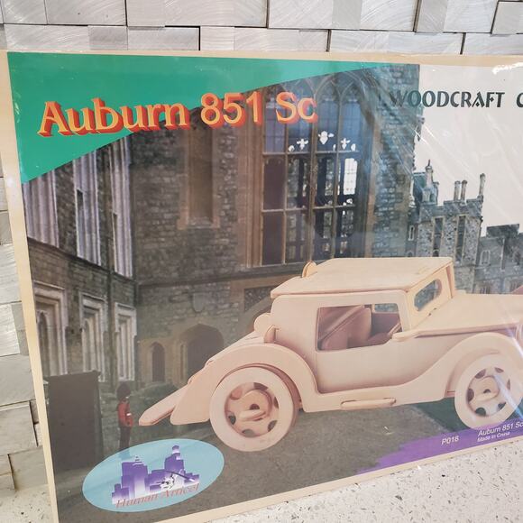 Woodcraft Construction Vintage Car Kit Auburn 851 Speedster SC P018 Model Car Ki - Picture 3 of 10
